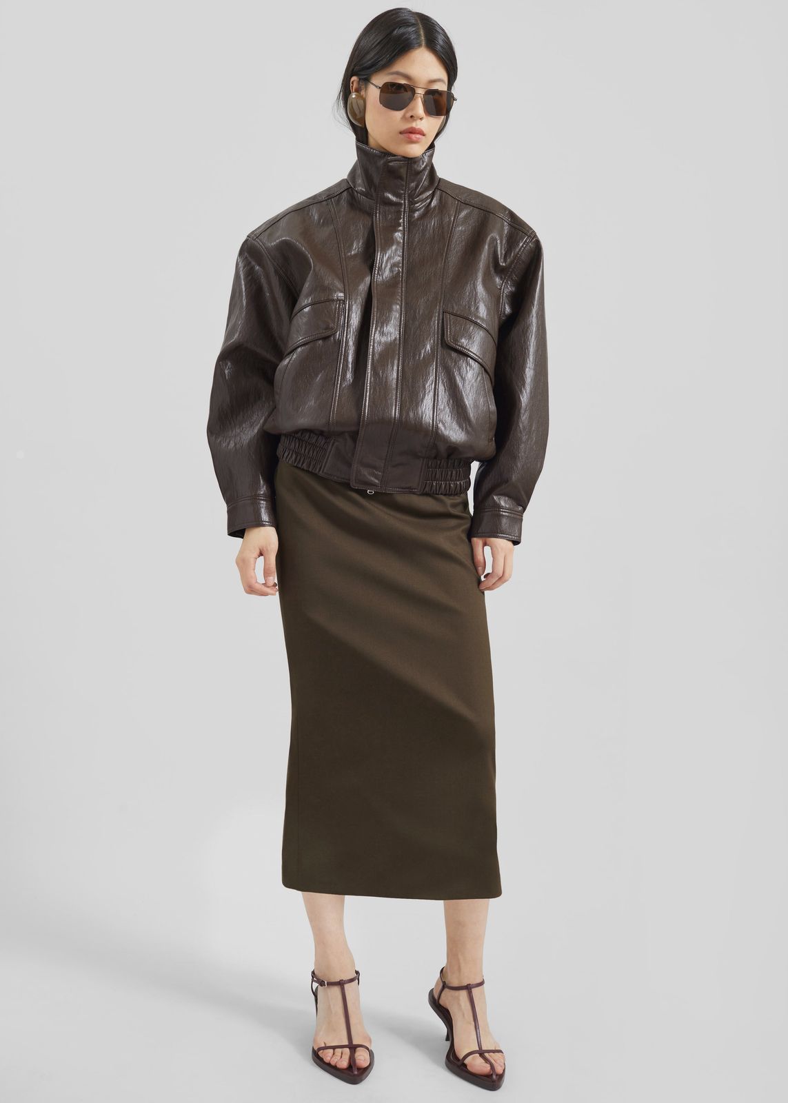 Alrose Midi Skirt - Mocha