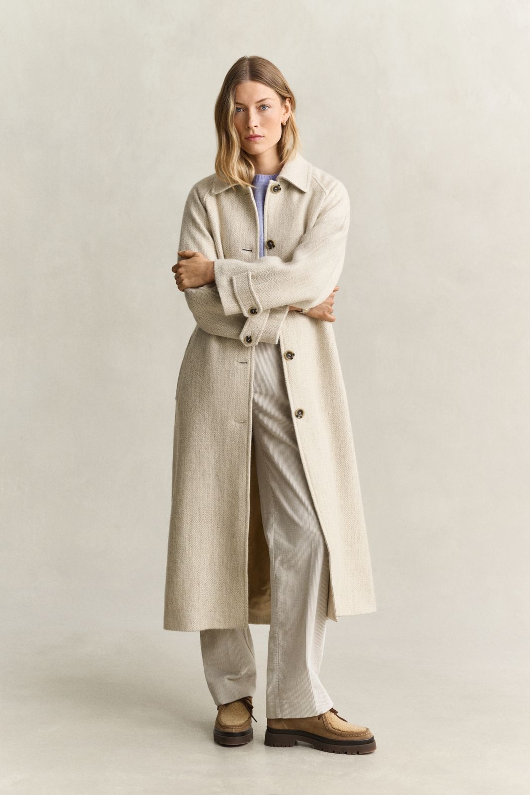 Balmacaan Coat - SOFT OAT