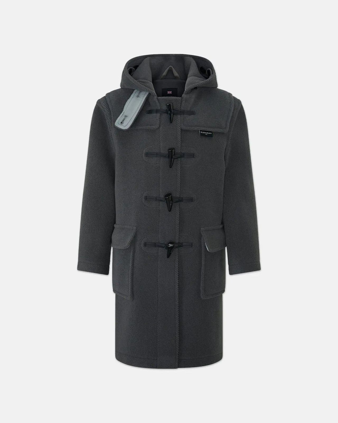 Children's Herringbone Wool Duffle Coat