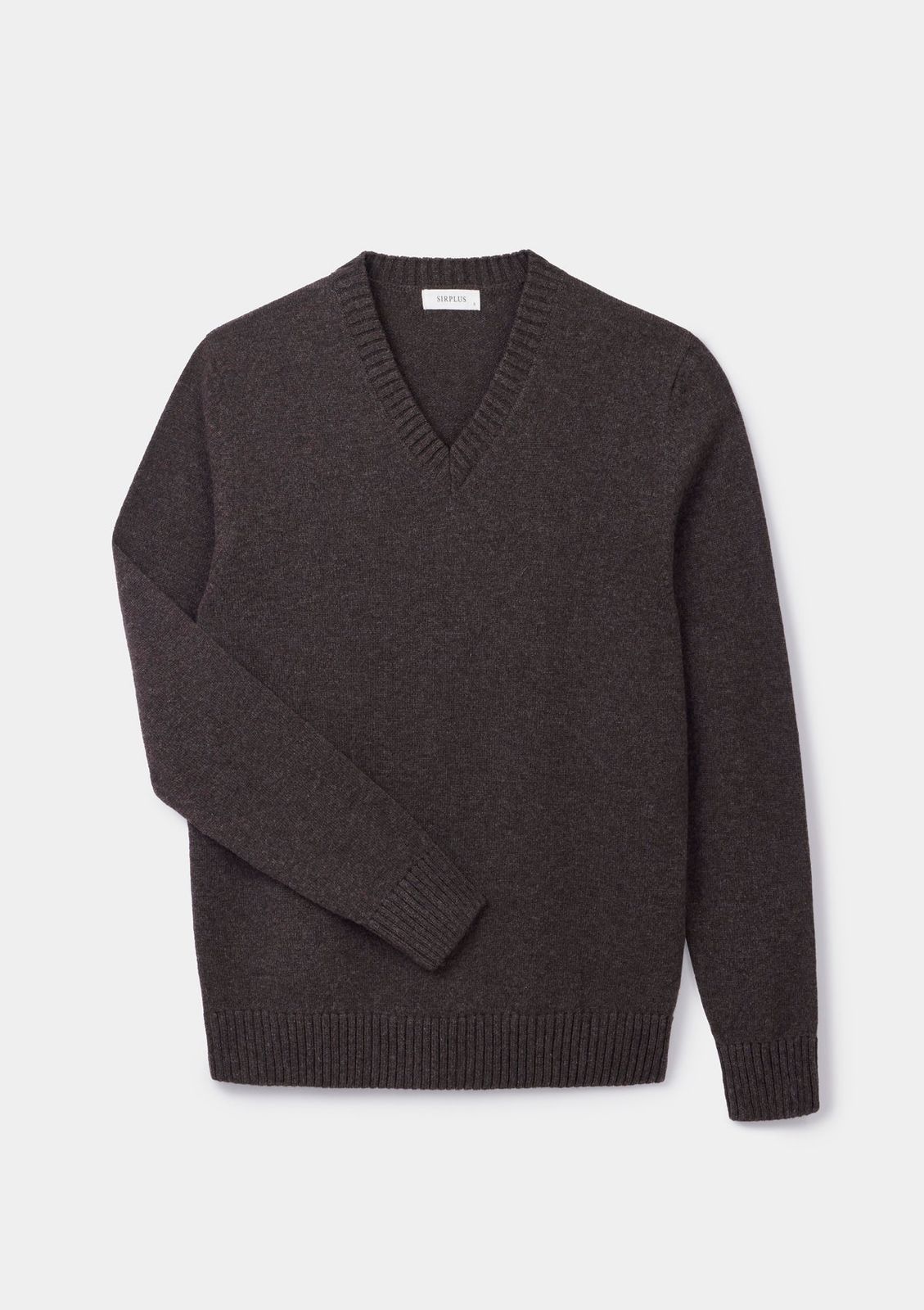 Cocoa Lambswool V-neck Jumper