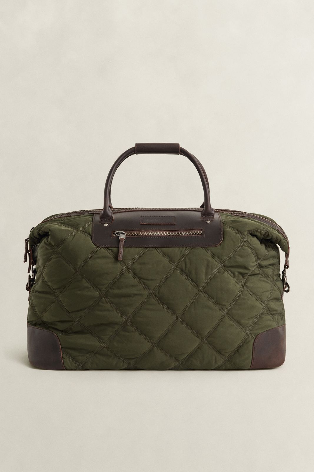 Quilted Duffel Bag - DARK MOSS GREEN