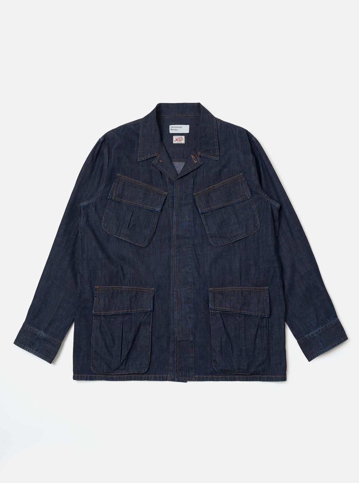Indigo Kaihara Lt Wt Denim Jungle Jacket