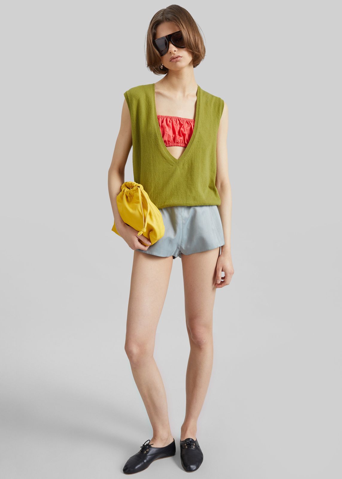 Christopher Esber Vestige Tailored Shorts - Washed Slate