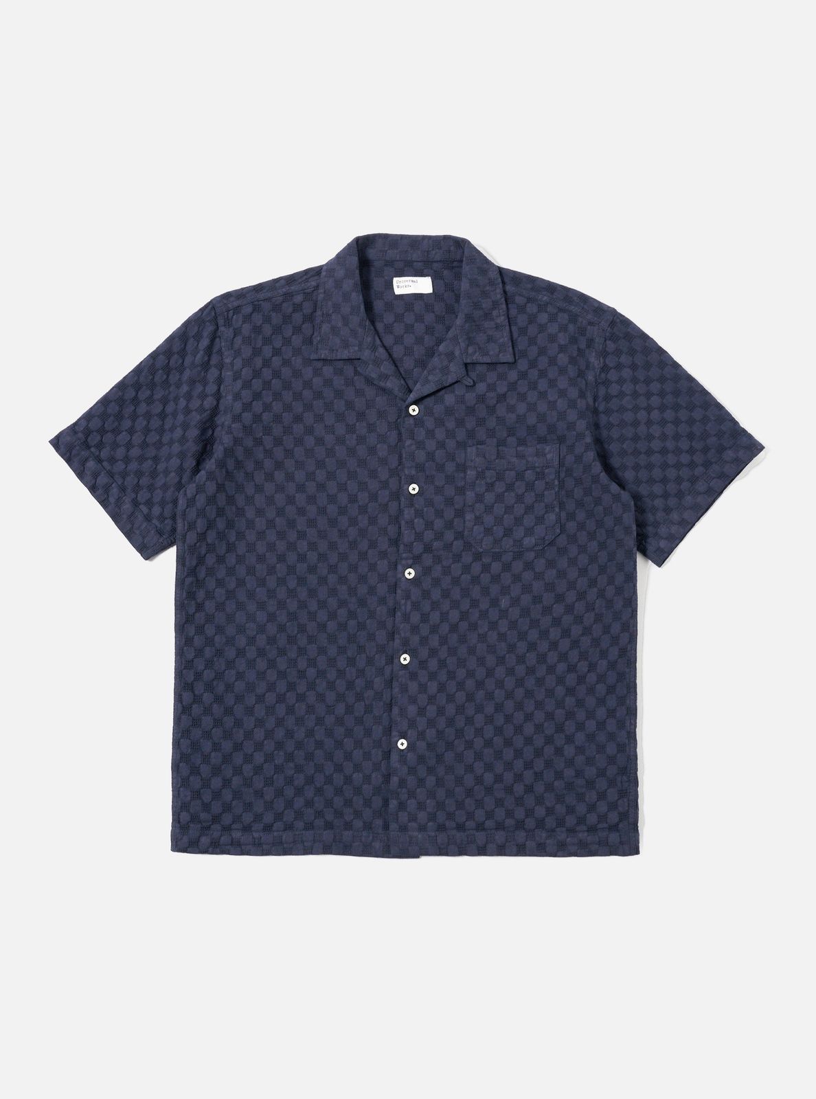 Navy Dot Waffle Road Shirt