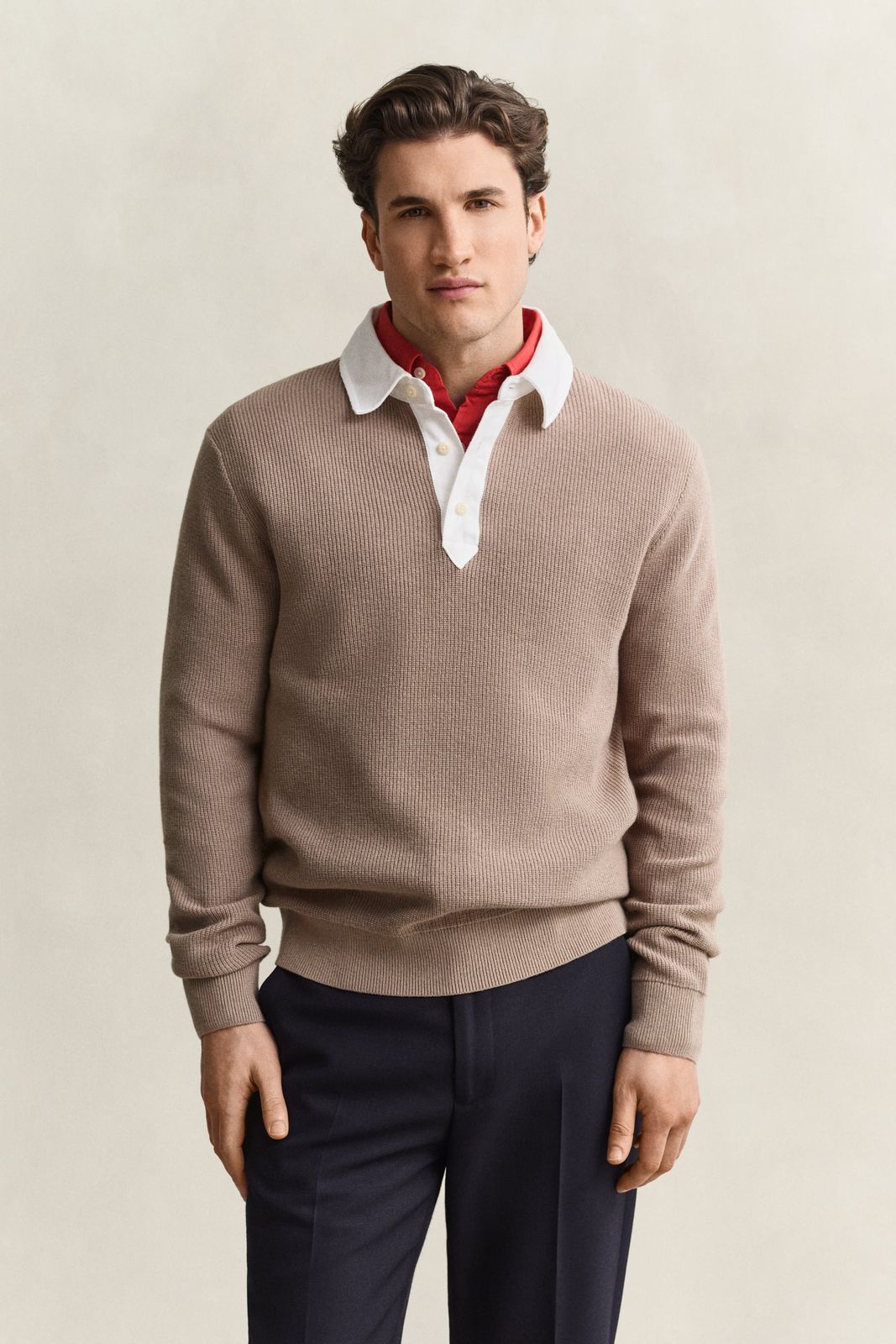Cotton Merino Rugger - EVENING BLUE