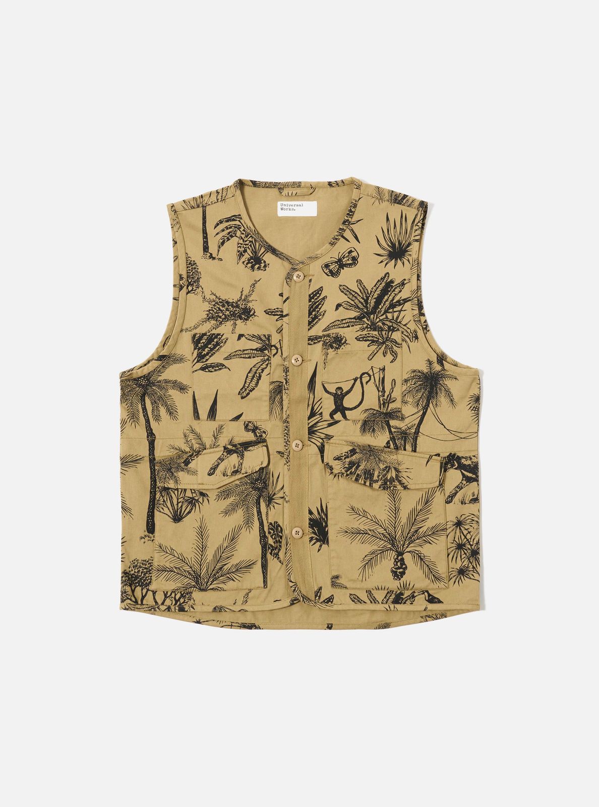 Sand Jungle Toile Twill 4 Pocket Gilet