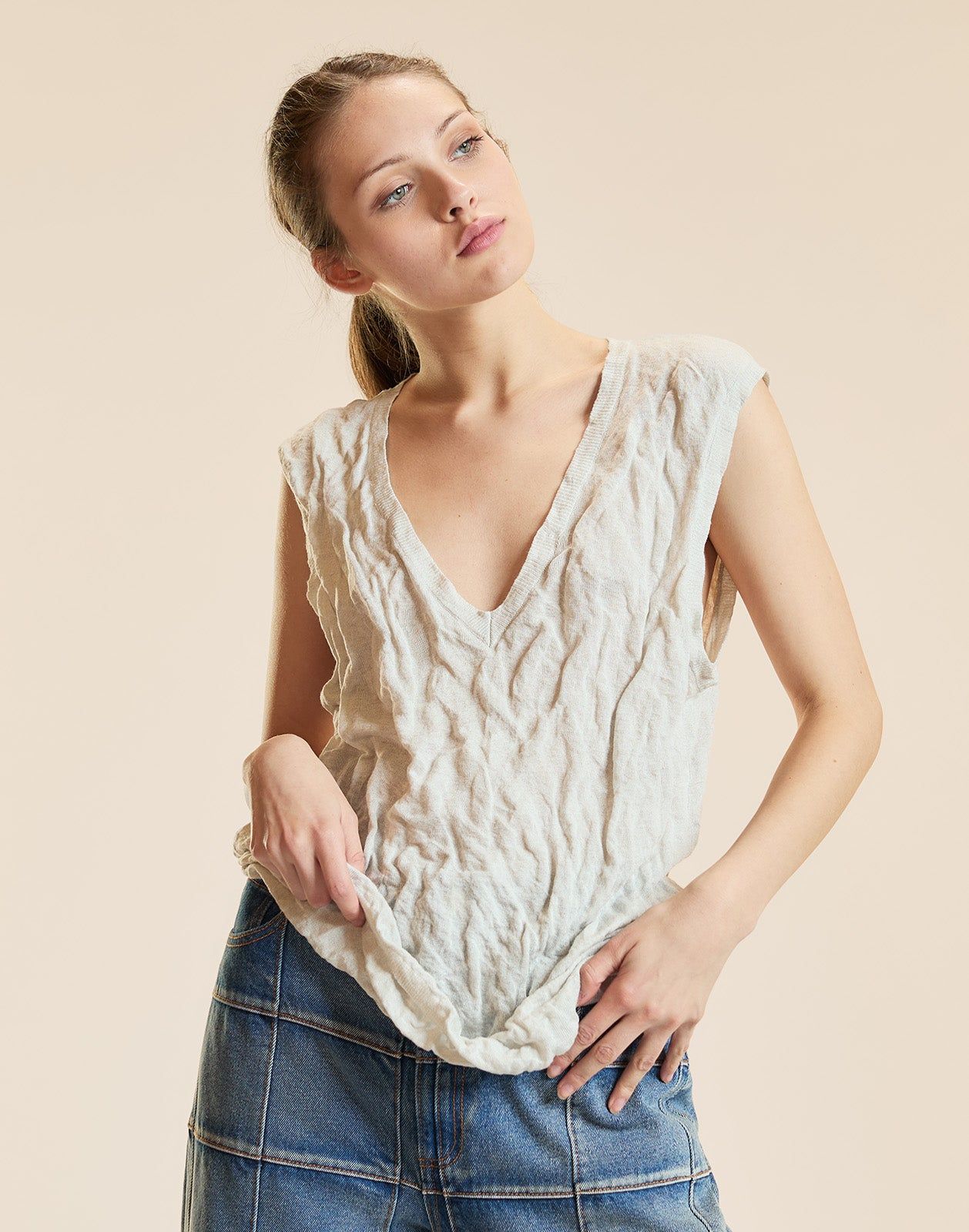 Parchment Knit Tank