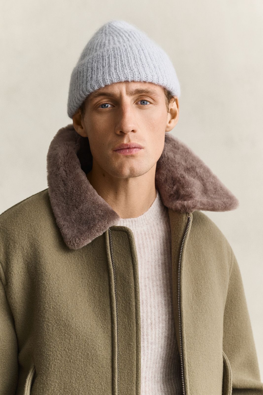 Mohair Beanie - FRESH BLUE