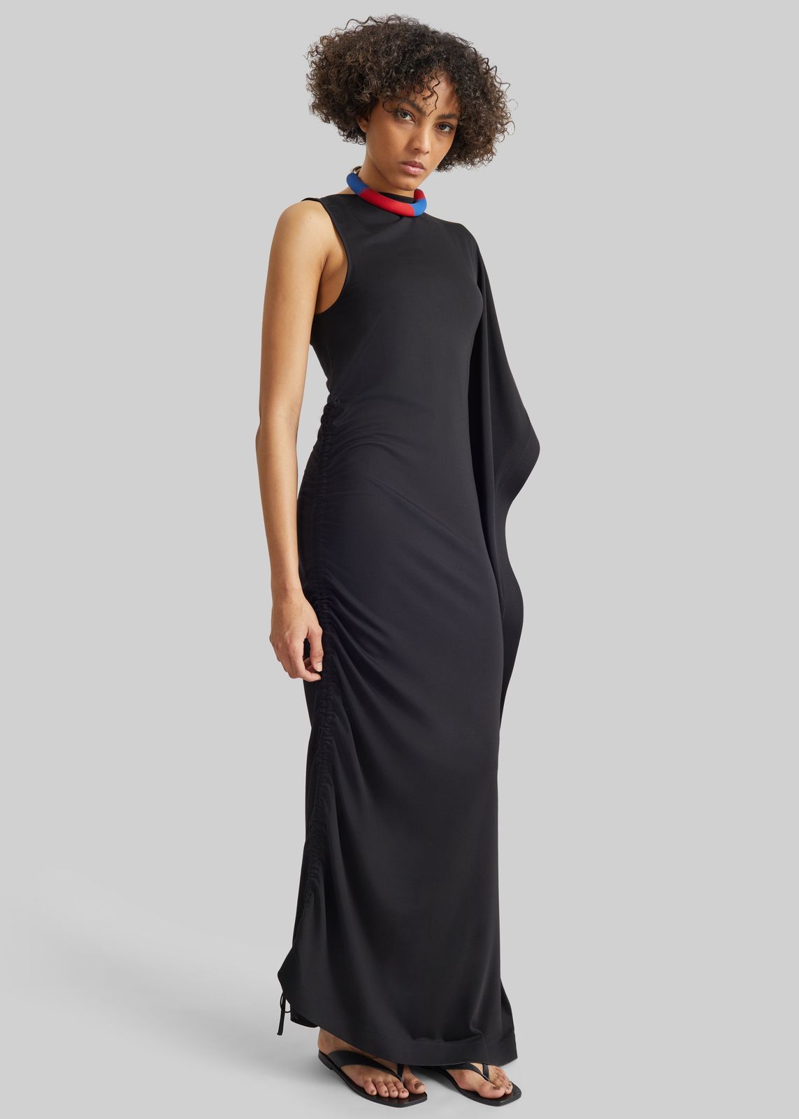 Bevza Black On Black Dress - Black
